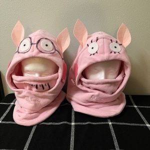 Peppa Pig - Mummy Pig and Daddy Pig Handmade Halloween Hats